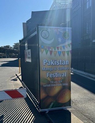 A metal container with a sign on it
Description automatically generated