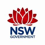 NSW Government Corporate Logo CMYK Colour Adapted White Stroke